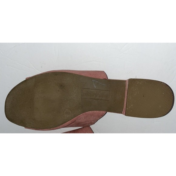 Christian Siriano For Payless Sz 8 Sandals Shoes Pink Faux Suede - Picture 8 of 9